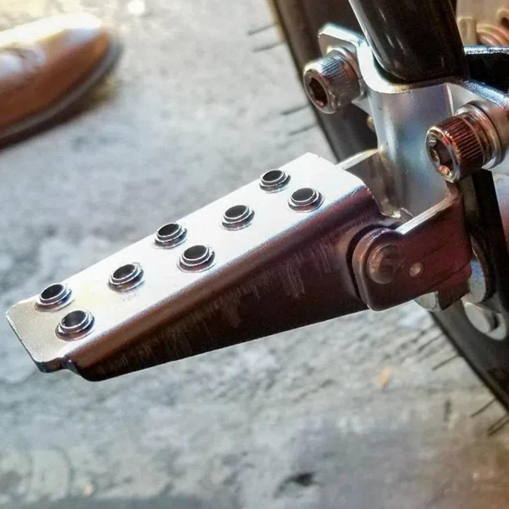 1 Pair Shock-absorbing Foldable Foot Pegs Modified Parts Foot Step Motorcycle