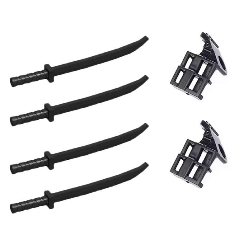 MOC Building Blocks Character Accessories Explosion-Proof Helmets Hats Gas Mask Knife Stands Mechanical Dog Drones DIY Toy Gift