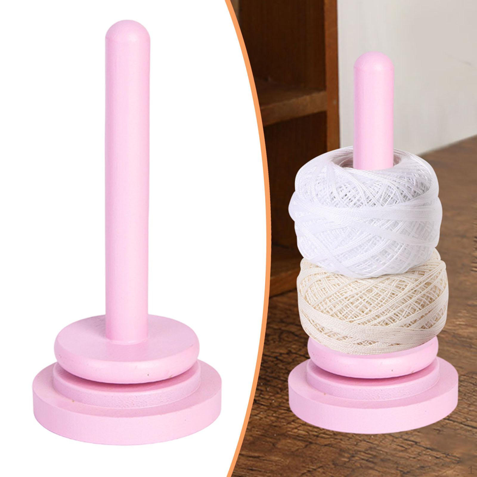 

Деревянный держатель для пряжи, подставка-катушка, основа для хранения ниток, портативные универсальные швейные аксессуары, шерстяной клубок 1 Axis