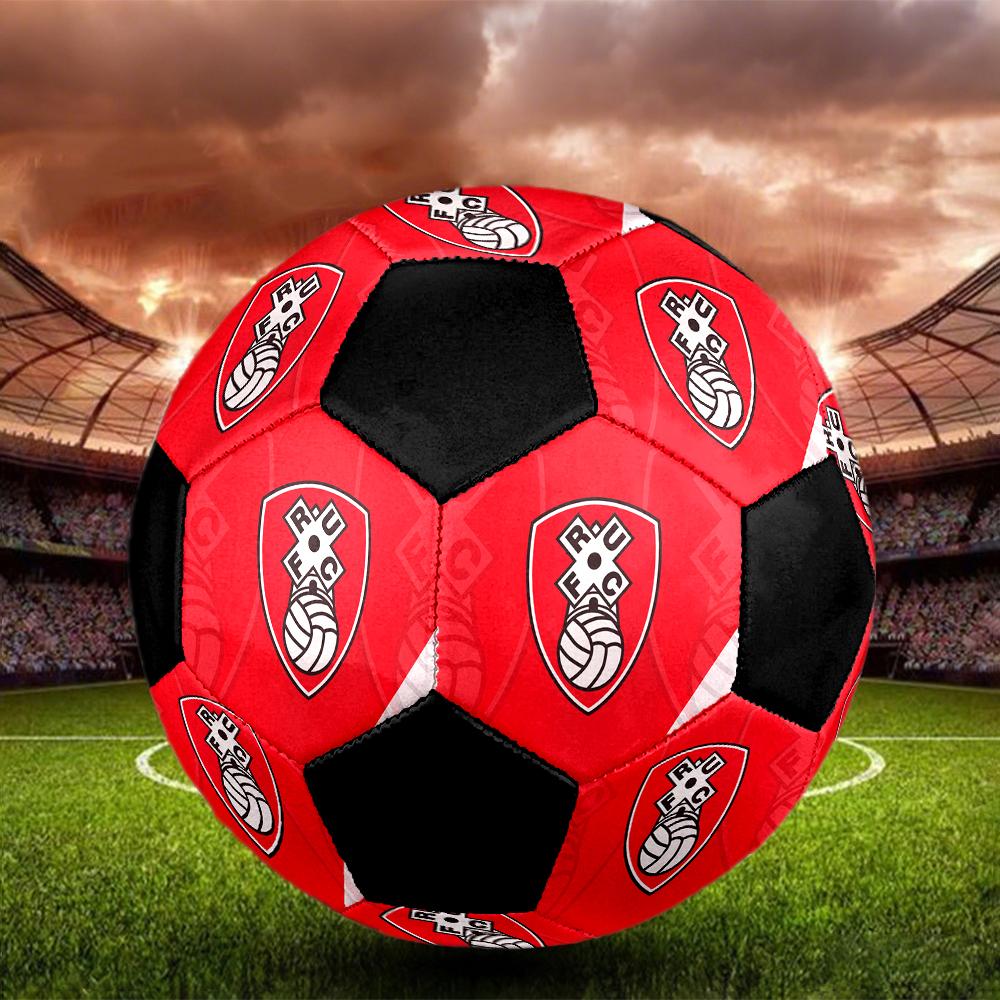SIZE 5 Rotherham United F.C. Soccer Ball Colorful All Ages Machine Stitched PVC Competition Ready Durable High-Bounce