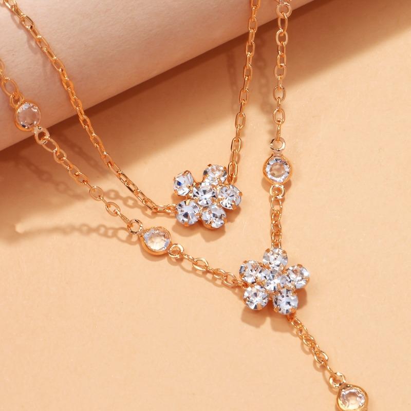 Elegant Adjustable Bracelet with Flower of Life Charm and Cubic Zirconia Accents Bohemian Style Women'S Jewelry for Daily Wear