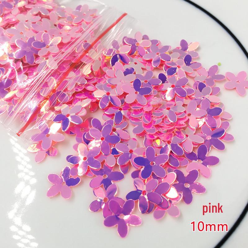 10g Gold Star & Flower Sequin Glitter Beads for DIY Crystal Mud & Nail Art