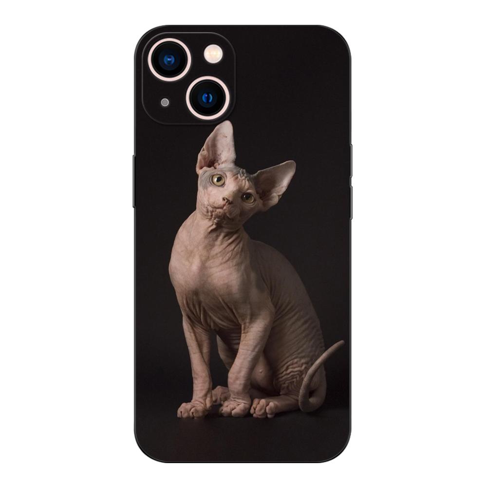 Black Tpu Case For Huawei Y9S Y6S Y8S Y5P Y7P Y8P Y7 Y5 Lite Prime 2018 Y6 2019 Cover Sphynx Cat