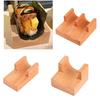Elegant Wood Display Stand Cuisine Display Holder Sushi Display Plate Tacos Display Rack Wood Material for Sushi Tacos