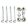 Kit de ligação final de barra estabilizadora traseira de corrida para Honda Civic 92-00 94-01 Acura Integra DC2 prata rosca esquerda e direita