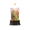 Battery Powered Christmas Wind Lantern Sculpture Kawaii Christmas Plastic Ornament  Office