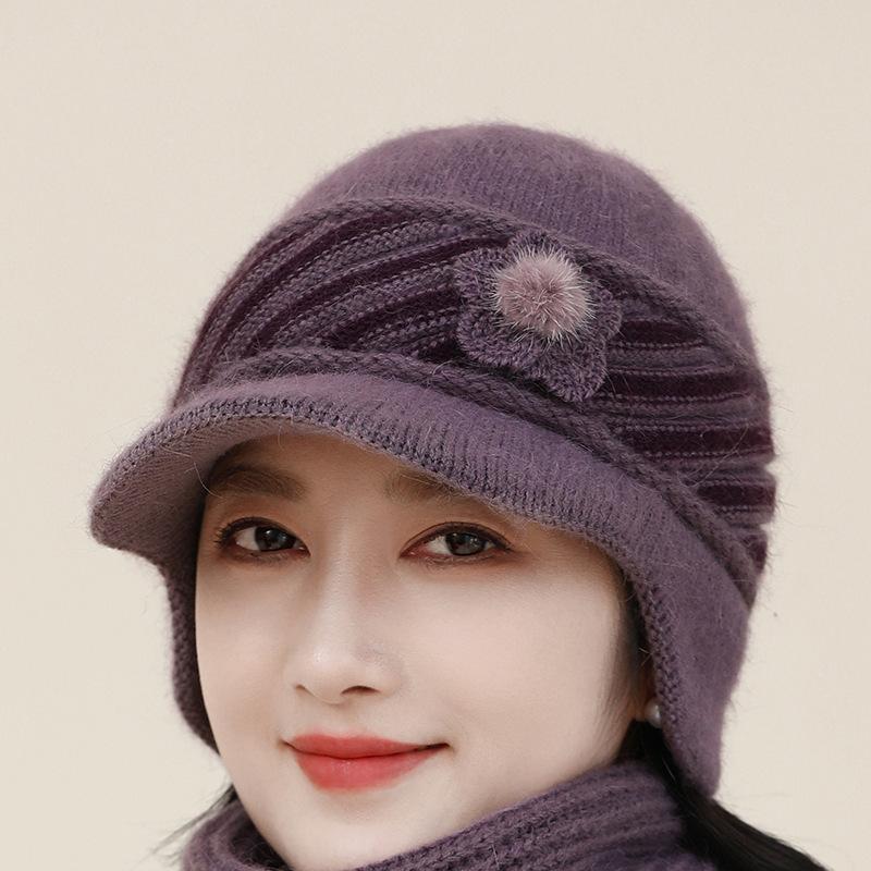 Уютный вязаный берет для женщин — зимнее тепло с защитой ушей — фото 6