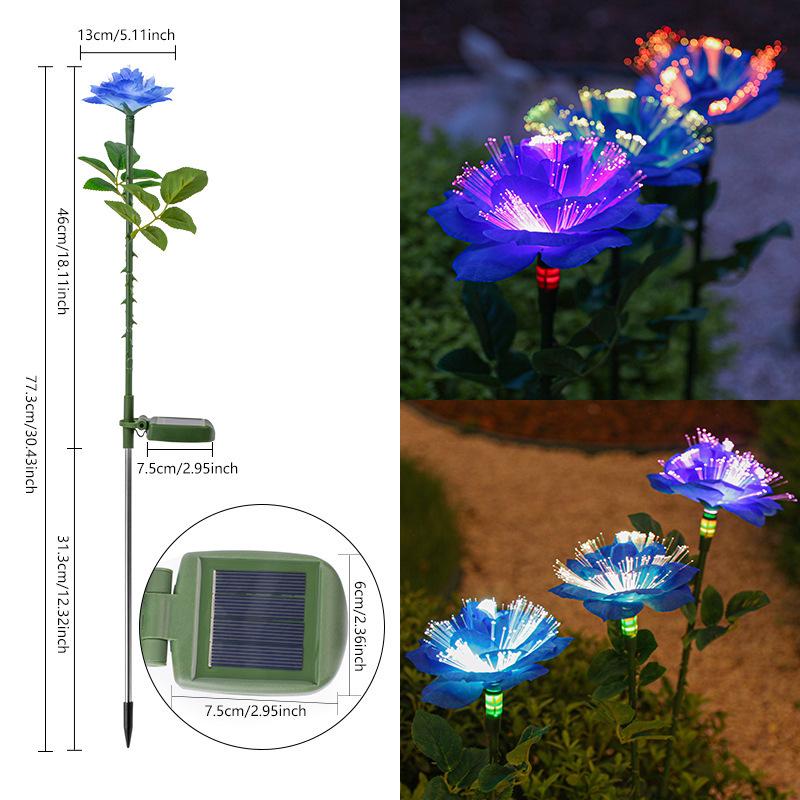 Solar Jellyfish Fiber Optic Outdoor Light for Garden, Courtyard, and Balcony Décor