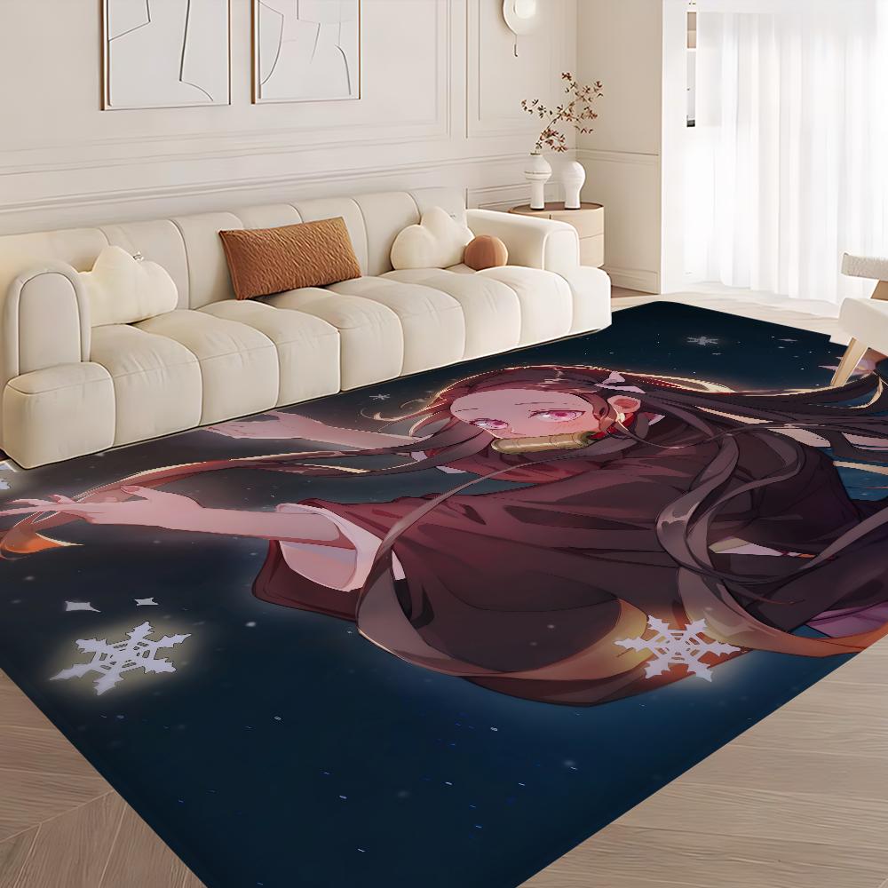 Kamado Nezuko Demon S-Slayer Bathroom Mat Anti-slip Absorb Water Long Strip Cushion Bedroon Mat Hotel Decor Mat