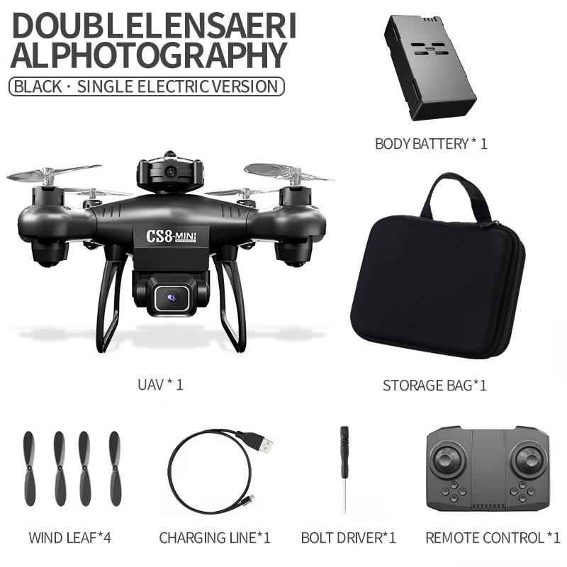 Rc Mini Drone 4K Dron Quadcopter Cs8Mini Obstacle Avoidance Uav Aerial 4 Axis Aircraft Remote Control Aircraft Toys For Boy Gift