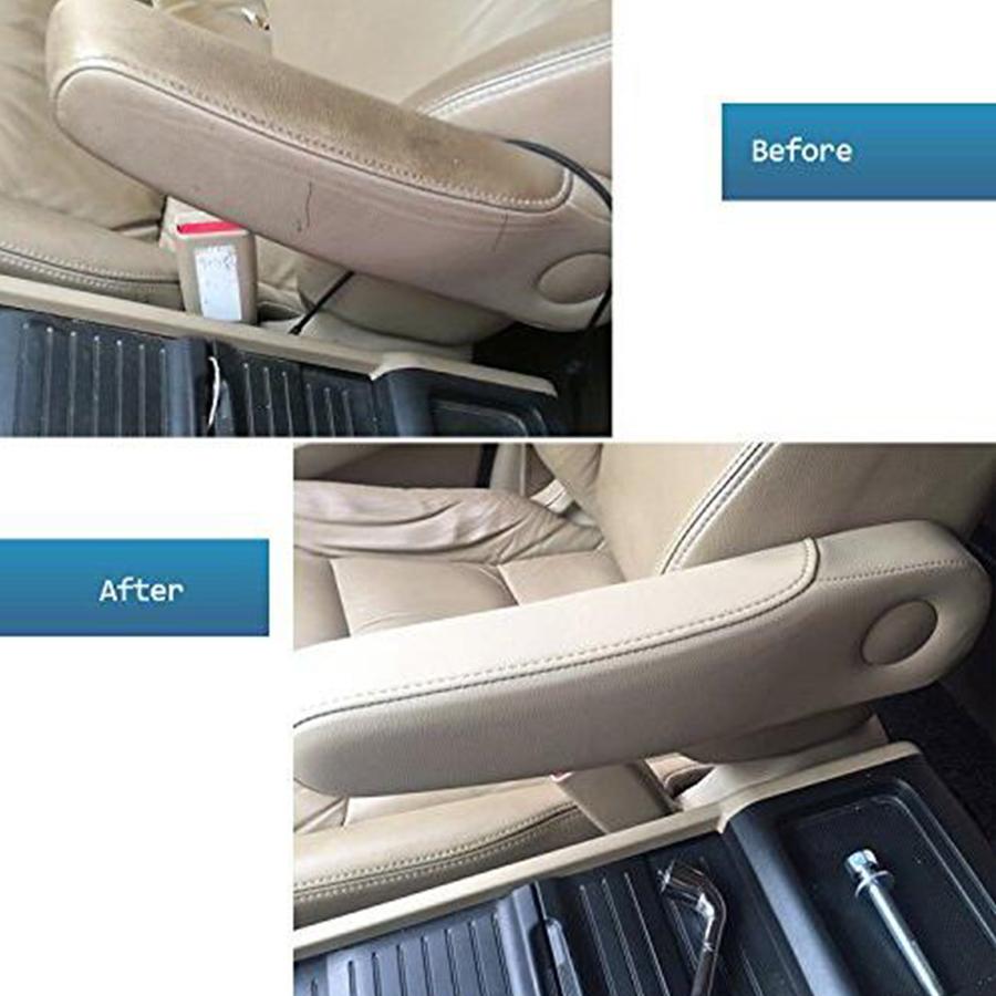 Levý a pravý šedý koženkový kryt loketní opěrky do auta pro Honda Odyssey 2005-2010