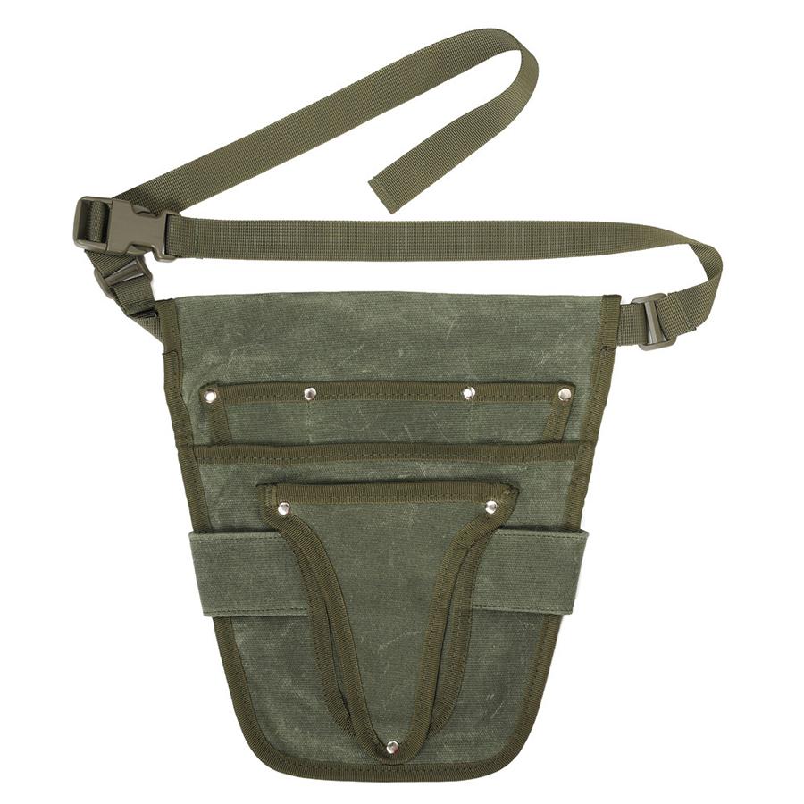Garden Tool Belt Pouch Canvas Belt Tool Bag with Multiple Pocket Storage Waterproof Portable Men Women Durable Tool Bag