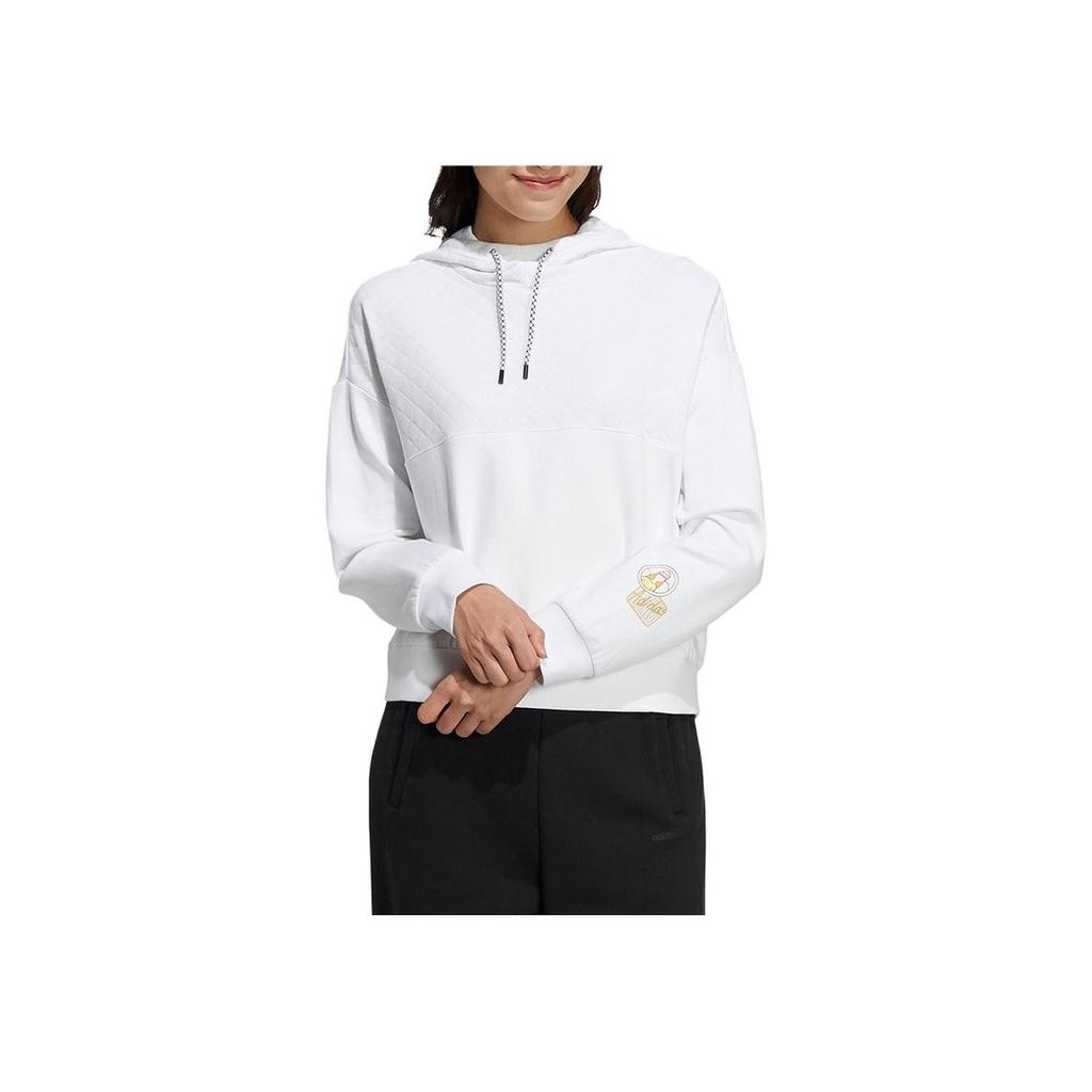 Adidas Neo Casual Loose Hoodie Women Hoodies White HB7393