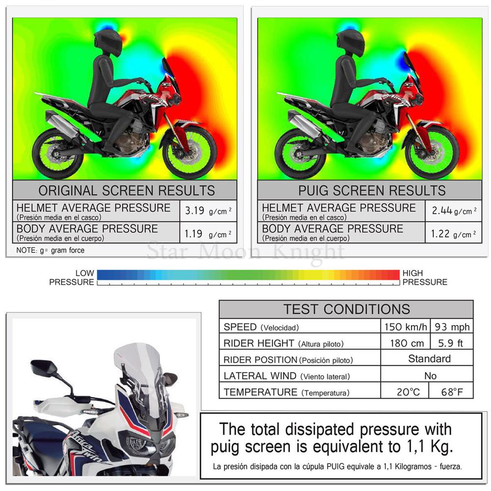 Windscreen Windshield Support Holder Kits Screen Raiser Lift Up Bracket For HONDA CRF1000L Twin CRF 1000 L 2016