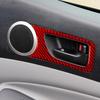 Red Carbon Fiber Interior Front Door Handle Cover Trim For Toyota Tacoma 2012-15