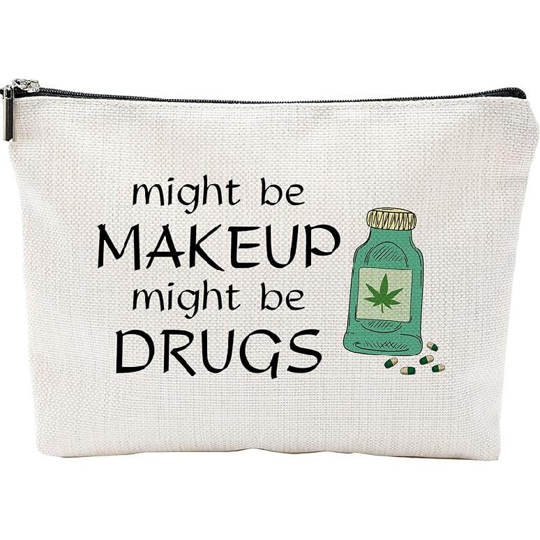 Make Up Bags For Women, Bunco Babe Toiletry Bags For Traveling Women, Small Makeup Pouch, Make Up Travel Bag Organizer, Cosmetic Travel Bag Bunco Medicine Storage Bag