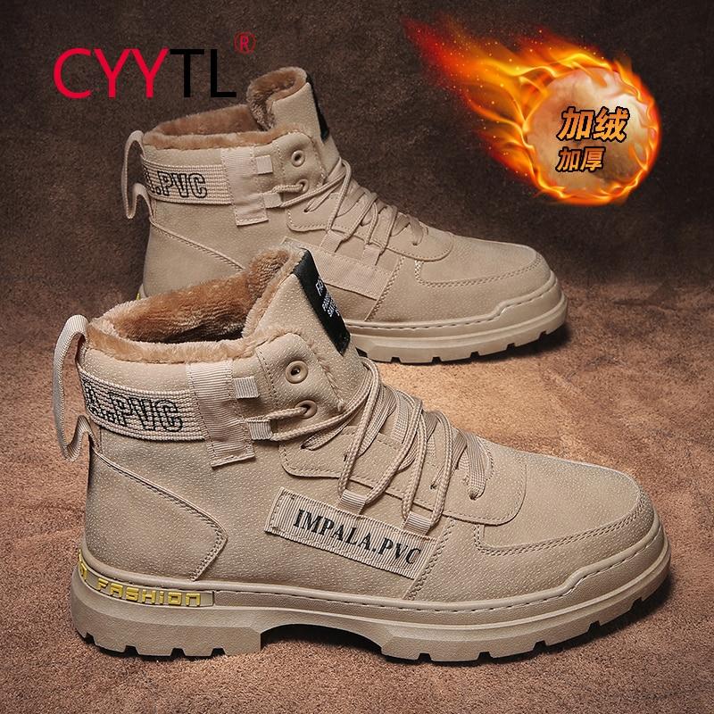 CYYTL Winter High Outdoor Shoes Men Plus Velvet Cotton Boots Warm Fashion  Tooling Casual Safety Working Botas De Mujer comprar a buen precio —  entrega gratuita, reseñas reales con fotos — Joom