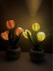 Rechargeable LED Tulip Night Light: Indoor Simulated Bouquet for a Warm Bedside Atmosphere