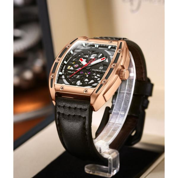 Pánské automatické hodinky Skeleton HV1005, oblíbené korejské hodinky