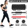 Foam Roller,Foam Rollers for Back and Legs,5 In 1 Foam Roller Massage Set Includes Muscle Roller Stick, Stretching Strap, Plantar Fasciitis Balls