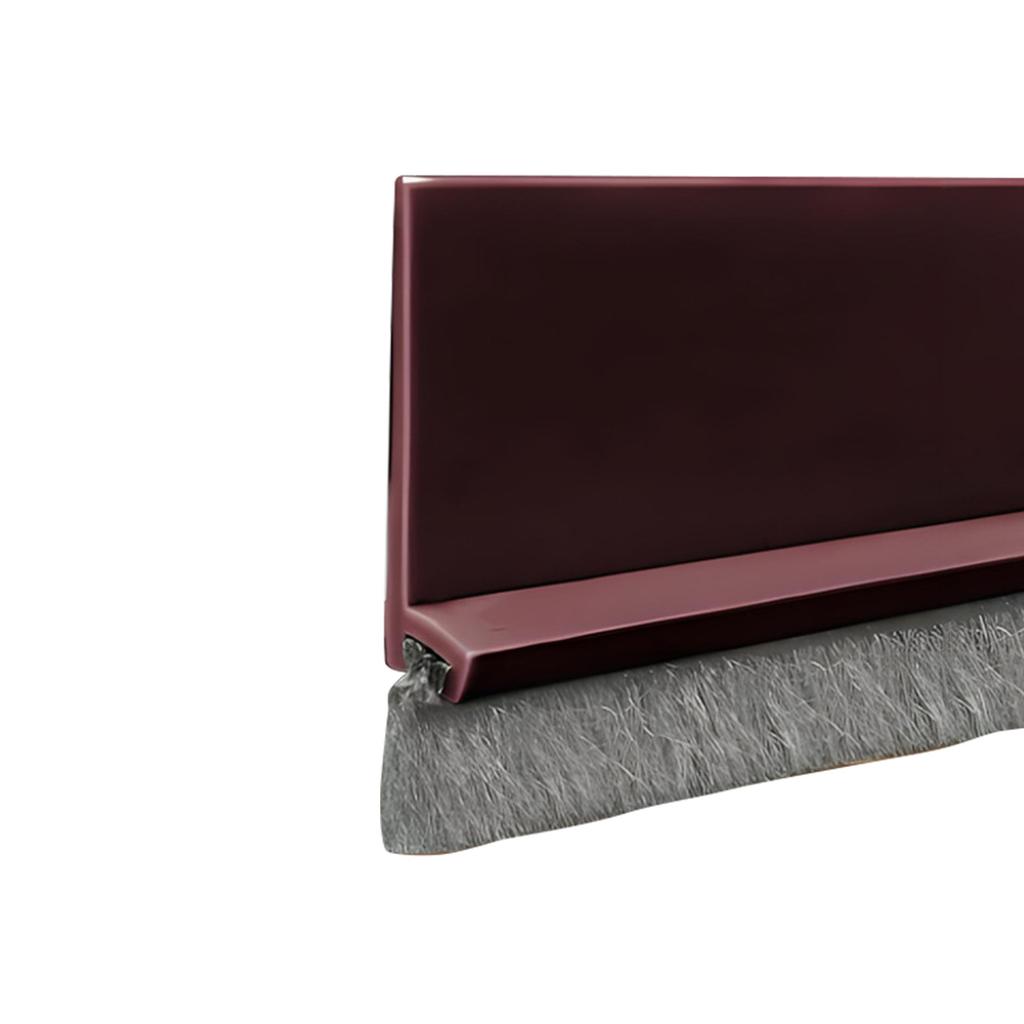 Door Bottom Seal Strip with Brush Weatherstripping for Draft Prevention Noise Reduction and Dust Protection Suitable for Various Door Types and Sizes