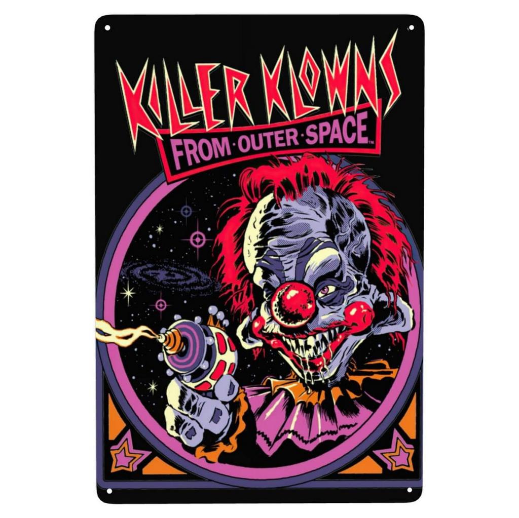 Halloween Metallschilder Killer Wanddekoration Plakette Vintage Kunst Poster Eisenmalerei für Man Cave Zuhause Café Garten Club Bar