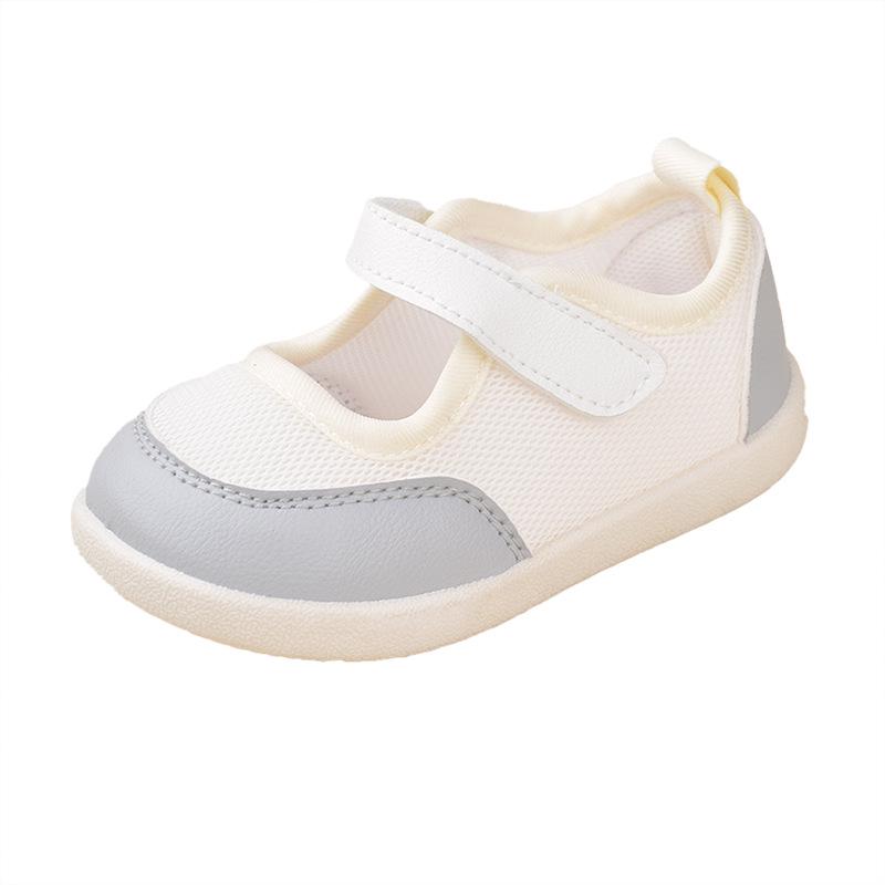 Frühlings- und Herbst-Farbblock-Mädchen-Skateschuhe mit quadratischer Spitze und Klettverschluss - Koreanischer Stil, lässig, weiche Sohle