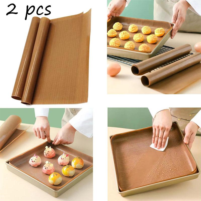 

2 шт. Бумага для термопереноса с антипригарным покрытием, клеенка, коврик для готовки, коврик из кулинарной бумаги, моющийся, для духовки, многоразовый, термостойкий, кухонный инструмент для выпечки