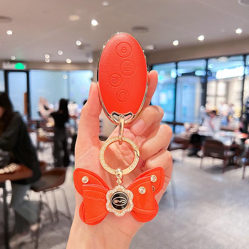 BYD Key Cover for Yuan, S7, Song Max, New Energy Qin & Older Models – Elegant Protective Shell for Women