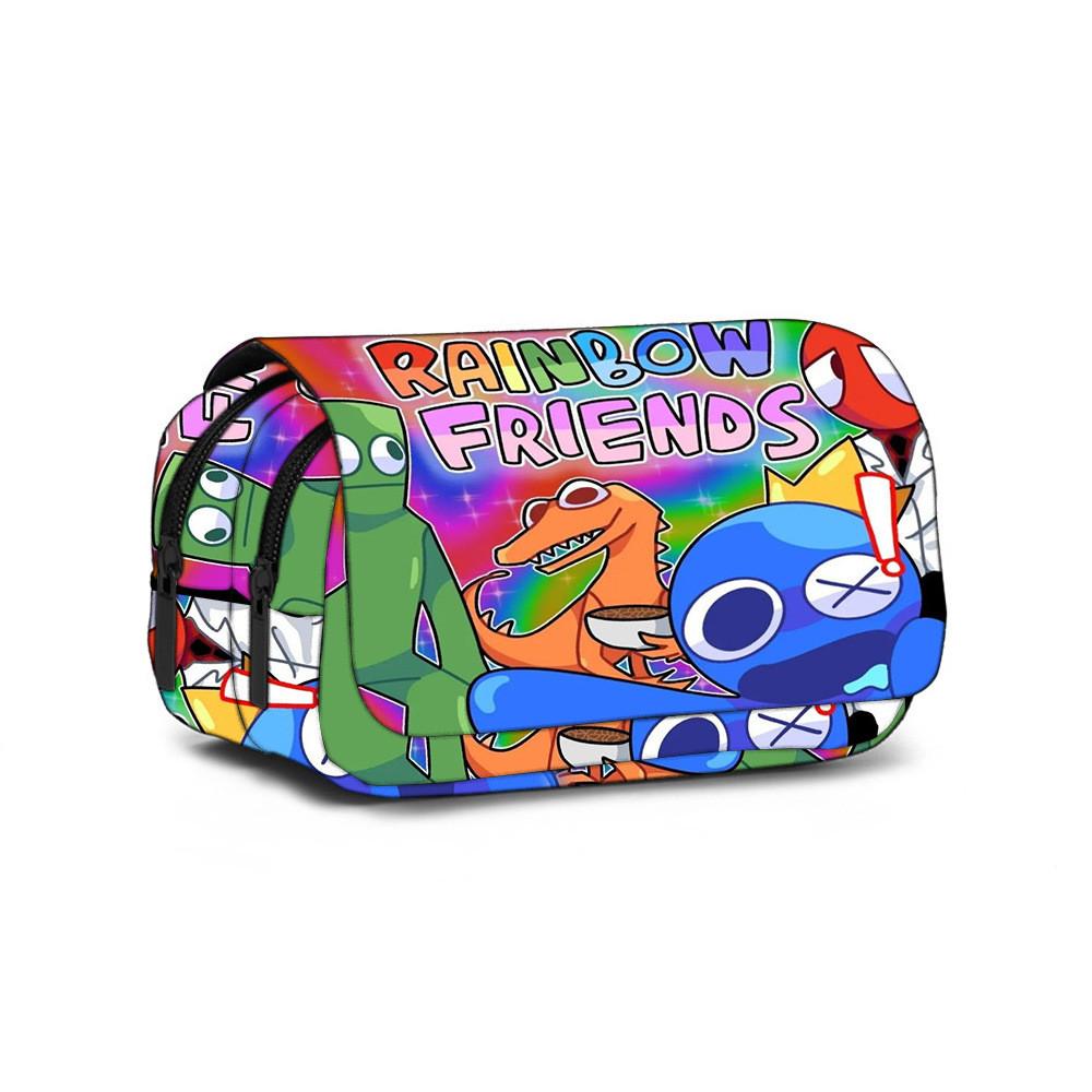 Friends Cartoon Rainbow Pen Bag Stationery Storage Bag For School And Travel