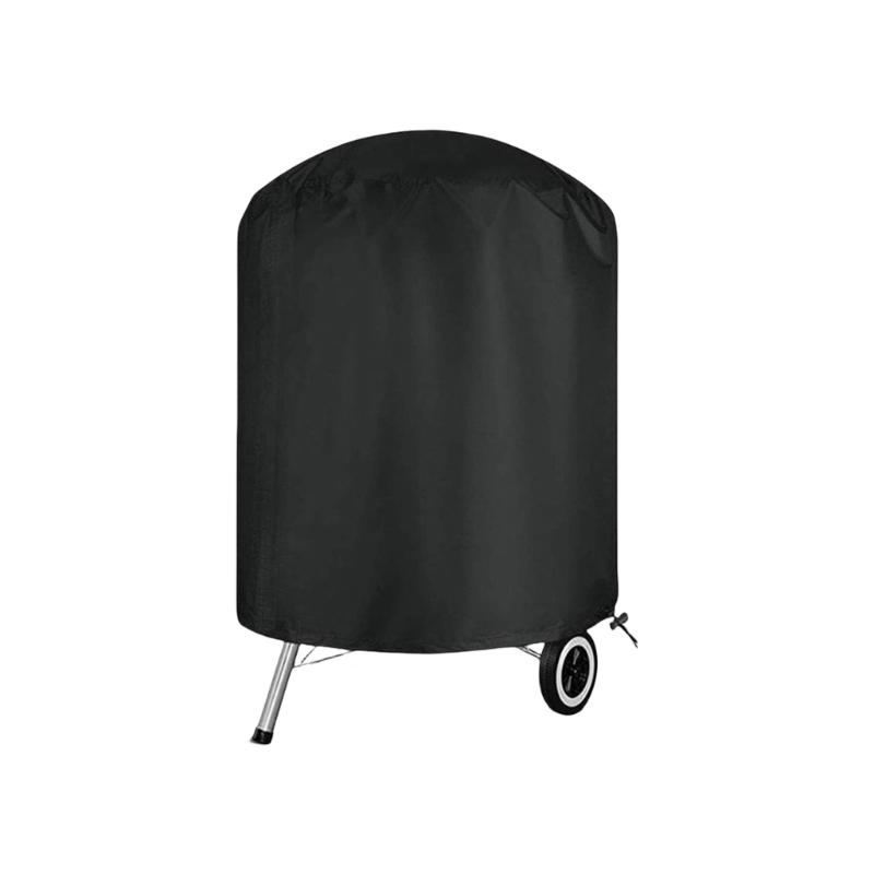 

Dustproof And Water Resistant Round Grills Cover With Easyly Clean And Sun Protecting For Barbecue Equipment 58x77cm чёрный