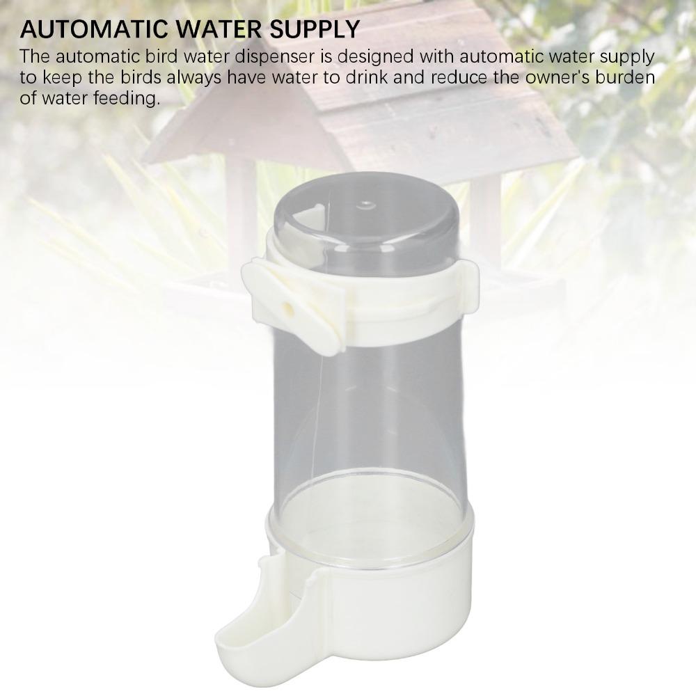 6pcs Spill Proof Bird Water Feeder Buckle-Style Bird Water Dispenser PET Bird Watering