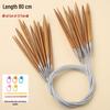 Bamboo & Stainless Steel Circular Knitting Needles - Handmade Tools for Sweater, Yarn, Crochet, and Straight Needles.