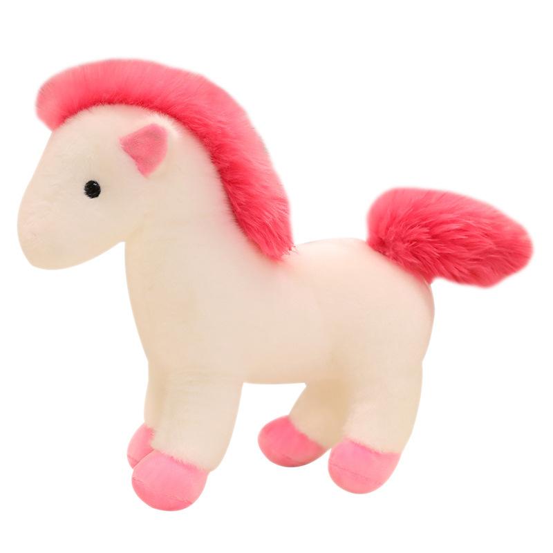 Cartoon Simulation Pony Doll Plush Toy Pony Zodiac Horse Doll Children's Doll Birthday Gift