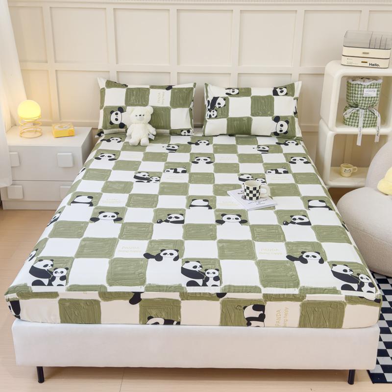 Hautfreundliches Spannbettlaken 100% Baumwolle Bettlaken Cartoon-Stil Bettbezug Home Matratzenschoner Lençol (Kissenbezug muss bestellt werden)