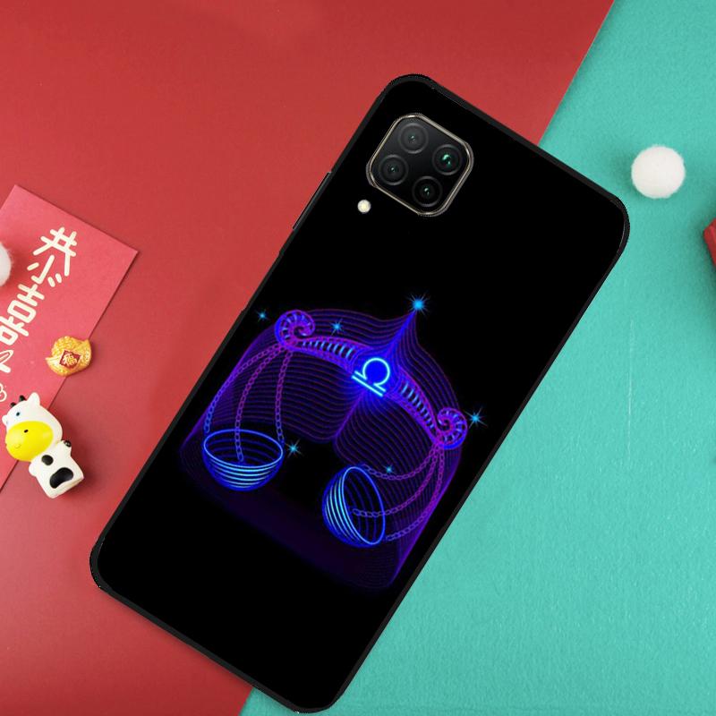 Neon Zodiac Signs For Huawei Nova Y73 Y70 Y72 Y60 Y90 Y61 Y91 8i 7i 11i 12i 12s 9 10 SE P20 P30 P40 Lite Case