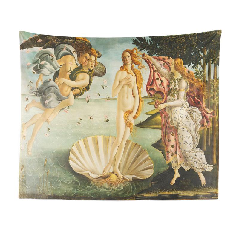 

Aertemisi The Birth of Venus Tapestry Wall Hanging Art for Bedroom Living Room Decor College Dorm Party Backdrop Home 74x94cm(29x37in)