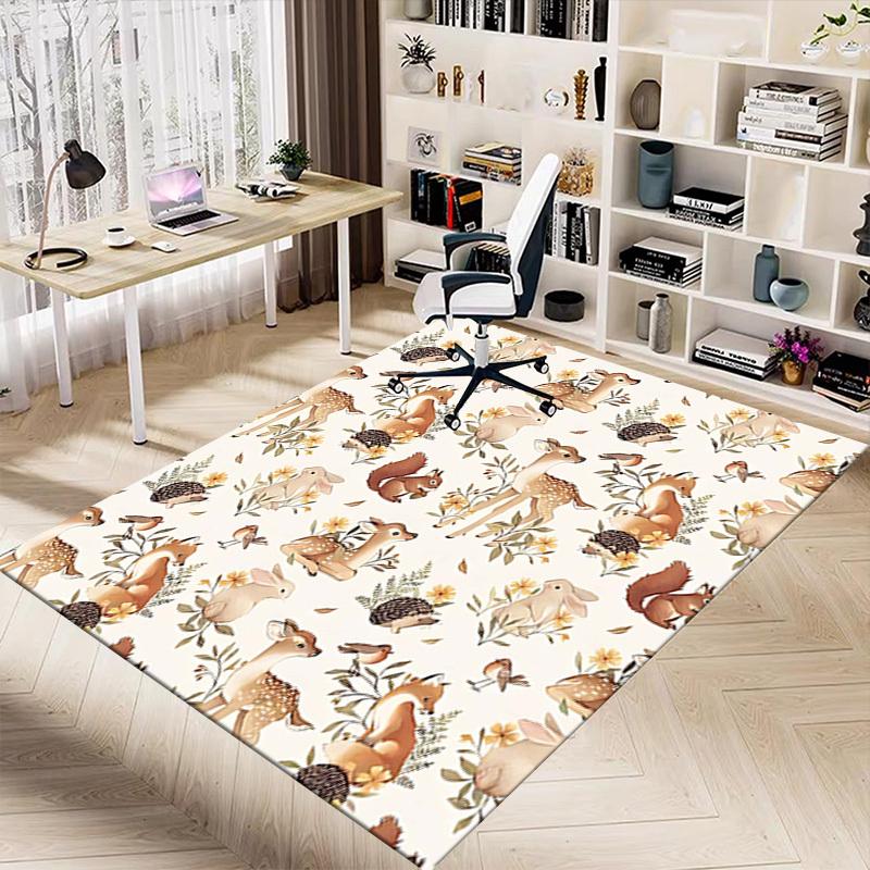 1PC forest animals Extra Large Non-Slip Floor carpet, Office, family, bedroom, Studio - Large Area RugJ0327