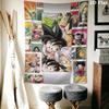 DRAGON BALL Wall Tapestry Aesthetic Wall Hanging Printed Fabric Blanket Decorative Tapestries for Bedroom Living Room Home Decor