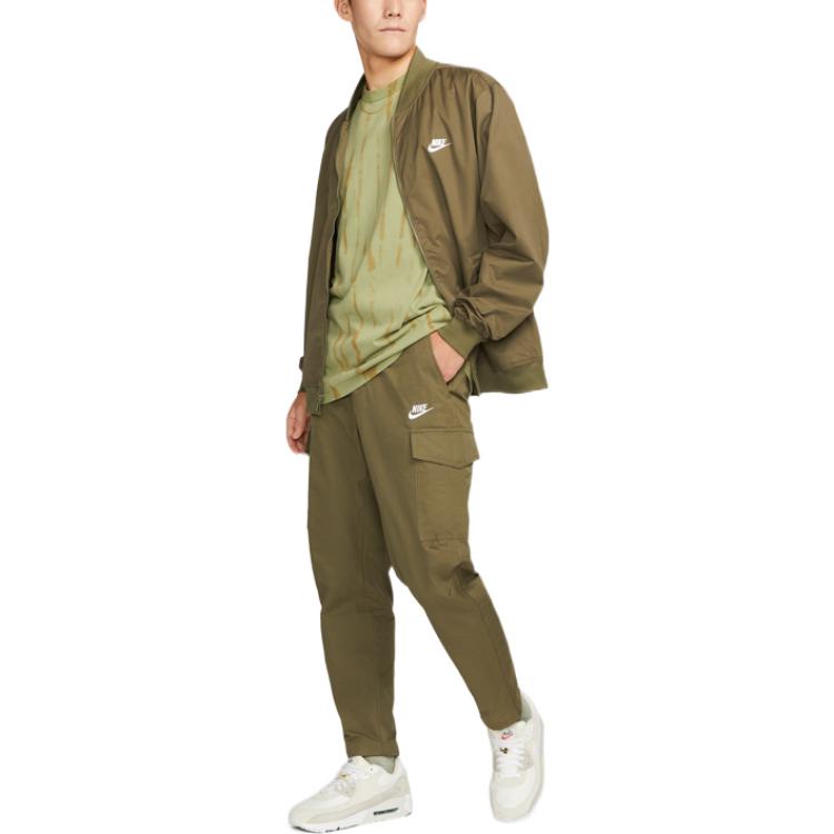 Nike Sportswear Utility Plain Weave Lining-Free Straight-Leg Casual Pants Men Bottoms Green DD5208-222