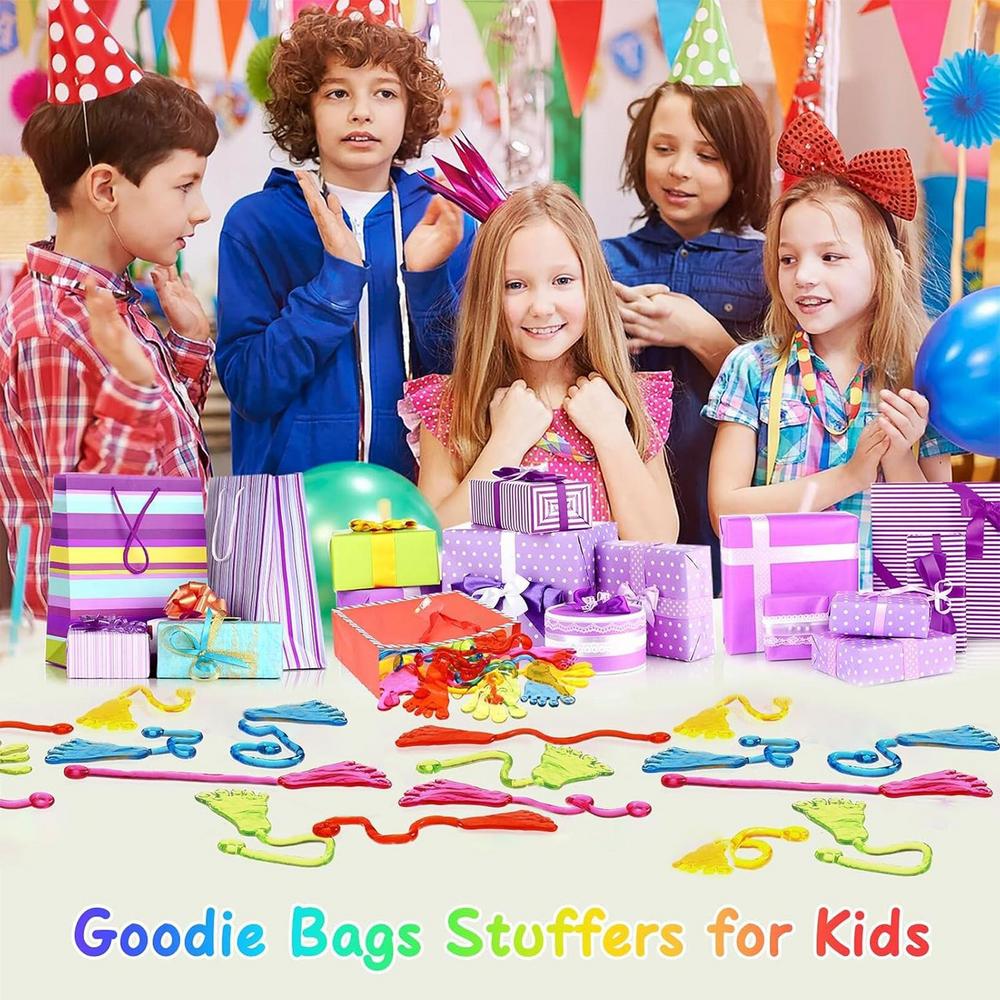 10Pcs Stretchable Sticky Hands Toys for Kids Birthday Party Favors Guest Gifts Classroom Prizes Goodie Filler Treat Stuffers