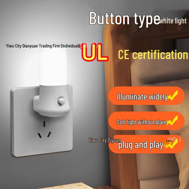 Smart LED Sensor Night Light - Energy-Saving, Plug-In, Creative Gift