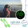 10pcs Night Fishing Rod Tip Wear-Resistant Fluorescent Lure Clip Fishing Float Tip Clip for Rod Top Glow Stick Fixed