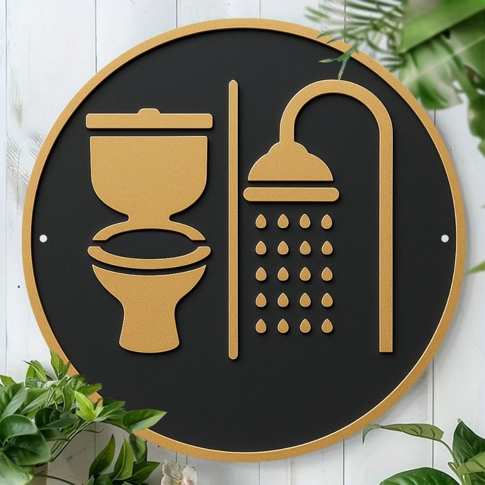 2D Flat Metal Wall Sign Decor