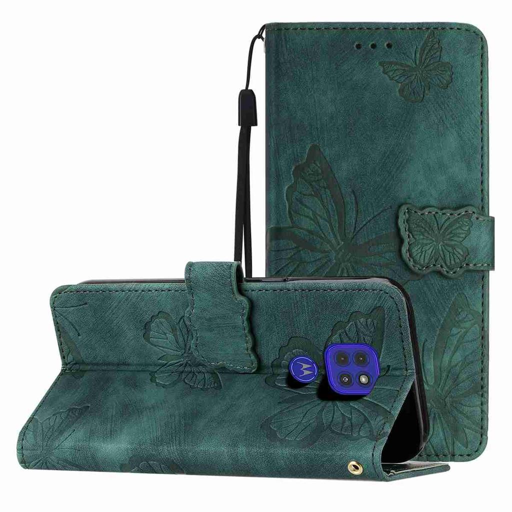For Motorola Series.Moto E13 E20 G05 G54 Edge 40 Edge 50 Edge 60...Faux Leather Wallet Case with Butterfly Design,Card Slots & Shockproof Protection