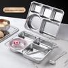 Jiyoushi 304 Stainless Steel Divided Lunch Tray
