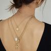 LECLAT OCTA EDGE NECKLACE SILVER/VERMEIL