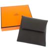 HERMES H083035CK Porta-moedas cinza/Véu Anglet Epsom Feminino