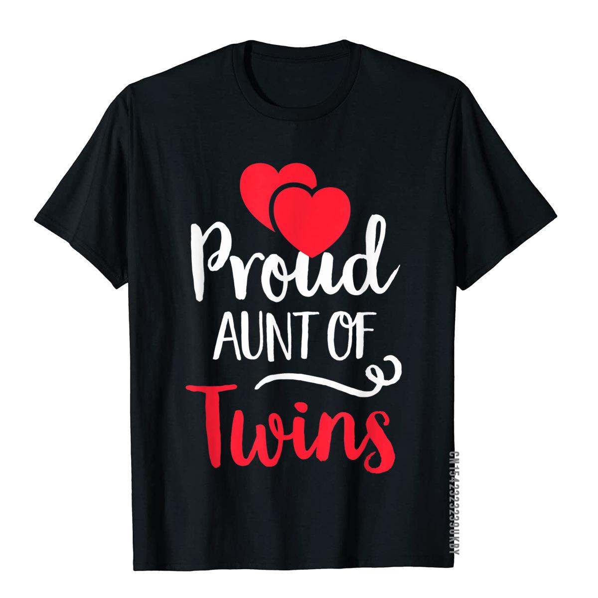 

Proud Aunt Of Twins Shirt - Twin Lover Mother s Day T-Shirt Family Novelty T Shirt Cotton Male Tops & Tees Geek - Men s Summe... 5XL різнокольоровий