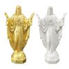 Jesus Statue Sculpture Artwork Resin Figurine Miniature Collectible Jesus Ornament for Bedroom Living Room Desktop Decorations